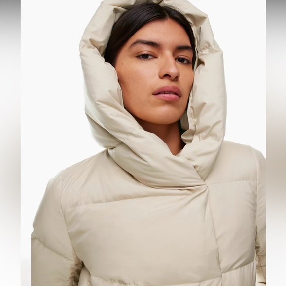 Aritzia Babaton The Duvet Puffer Long - XS - Canyon Beige - Picture 4 of 9
